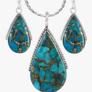 Turquoise and Silver Jewelry Set